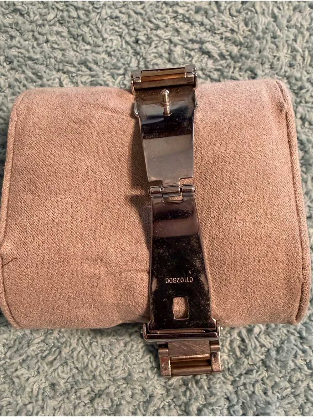 Michael Kors MK-6314 Two-Tone Rose Gold & Silver Gemmed Bezel Watch Works